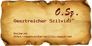 Oesztreicher Szilvió névjegykártya